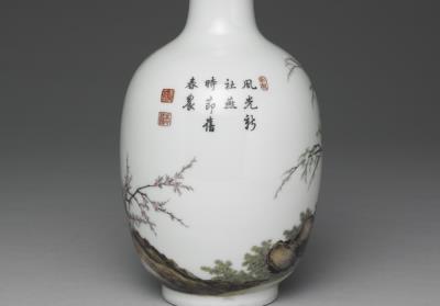 图片[3]-Vase with scene of rural life in yangcai painted enamels, Qing dynasty, Qianlong reign (1736-1795)-China Archive